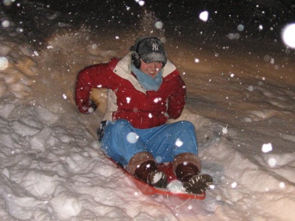 When all else fails, reconnect with your inner child and go sledding